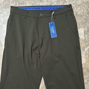 Twillory Pants Mens 32x30 (Fits 32x28) Green Performance Tailored Fit Golf NEW